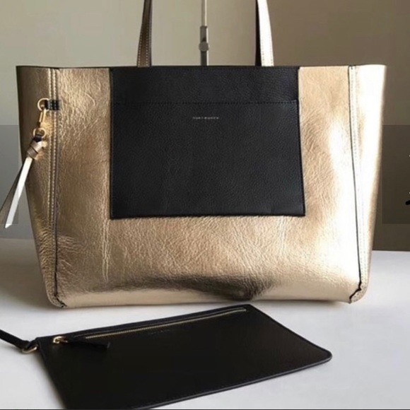 ⛔️SOLD/Authentic Tory Burch Rev.leather tote/pouch - Picture 8 of 8